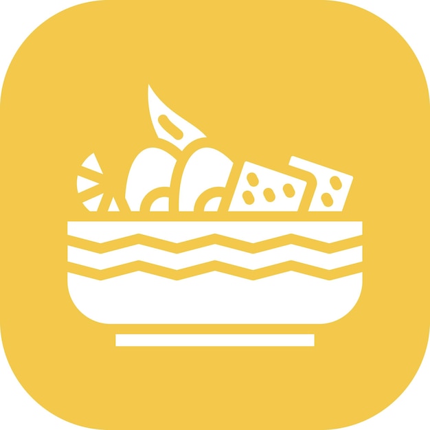 Ilustración del icono vectorial de alimentos de Poke del conjunto de iconos de World Cuisine