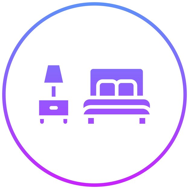 Ilustración del icono vectorial de alojamiento del conjunto de iconos de inmigración
