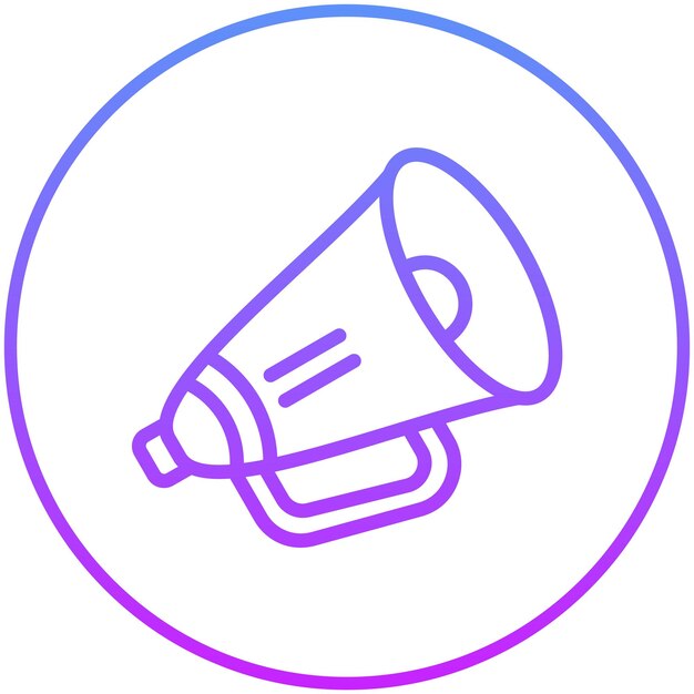 Ilustración del icono vectorial del altavoz del conjunto de iconos de cine