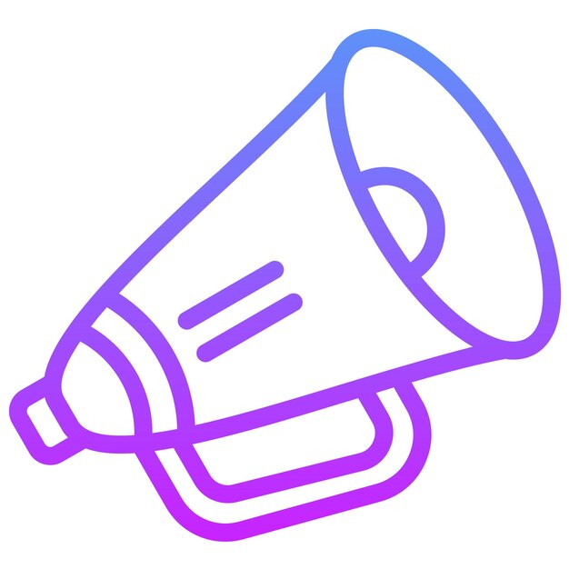 Ilustración del icono vectorial del altavoz del conjunto de iconos de cine