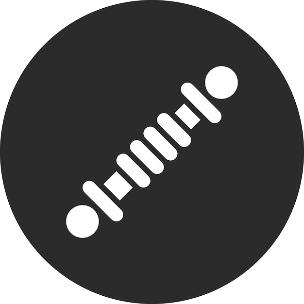 Ilustración del icono vectorial del amortiguador de choque del conjunto de iconos de reparación de automóviles