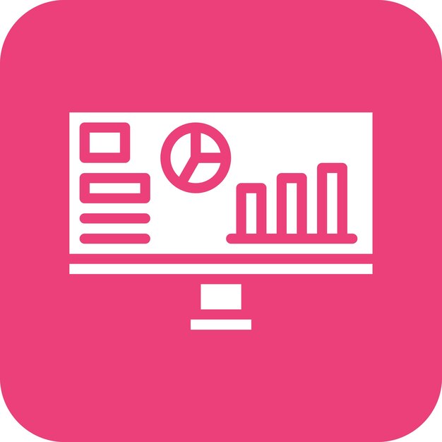 Ilustración del icono vectorial de análisis del conjunto de iconos de banca y finanzas