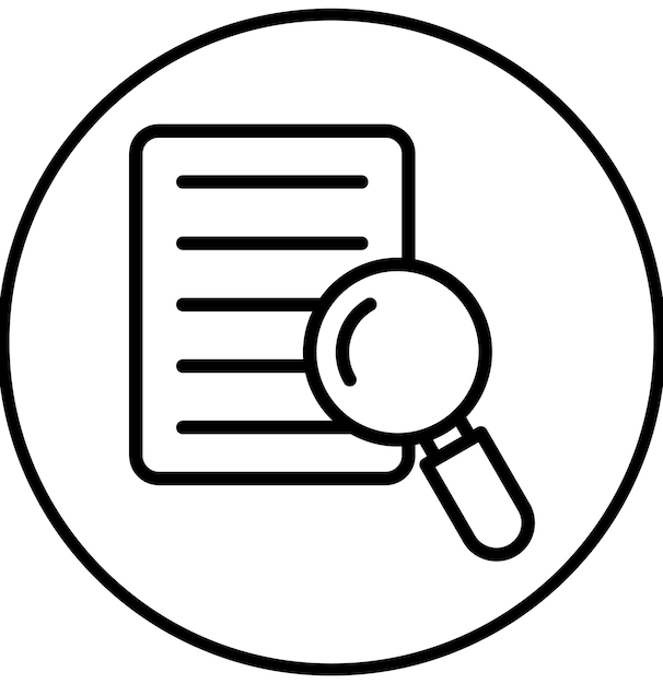 Ilustración del icono vectorial de análisis de datos del conjunto de iconos de análisis de negocios