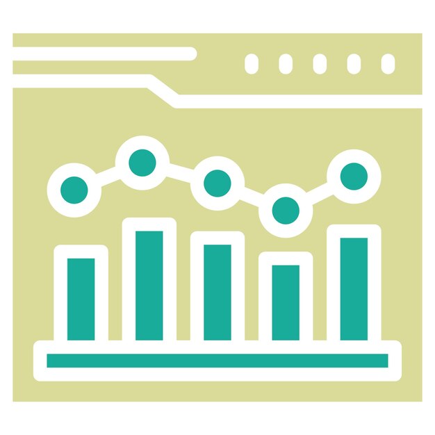 Ilustración del icono vectorial de análisis web del conjunto de iconos de marketing