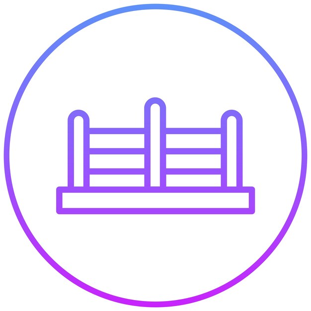 Ilustración del icono vectorial del anillo del conjunto de iconos de Pilates