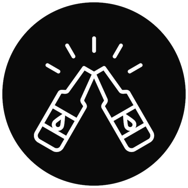 Ilustración del icono vectorial de animación del conjunto de iconos de Fiestas y Celebraciones