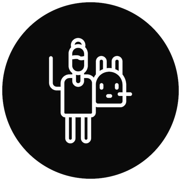 Ilustración del icono vectorial de los animales de peluche del iconset de Festa Junina