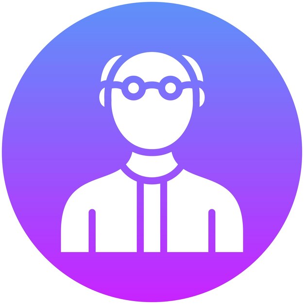 Ilustración del icono vectorial antiguo del conjunto de iconos de Generation Gap