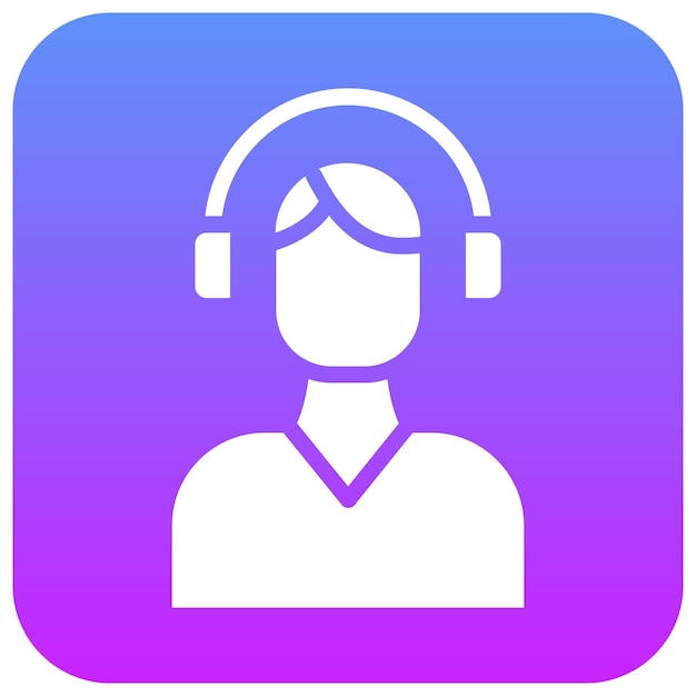 Ilustración del icono vectorial de apoyo del conjunto de iconos de liderazgo