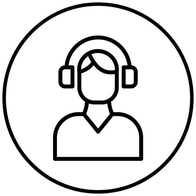 Ilustración del icono vectorial de apoyo del conjunto de iconos de liderazgo