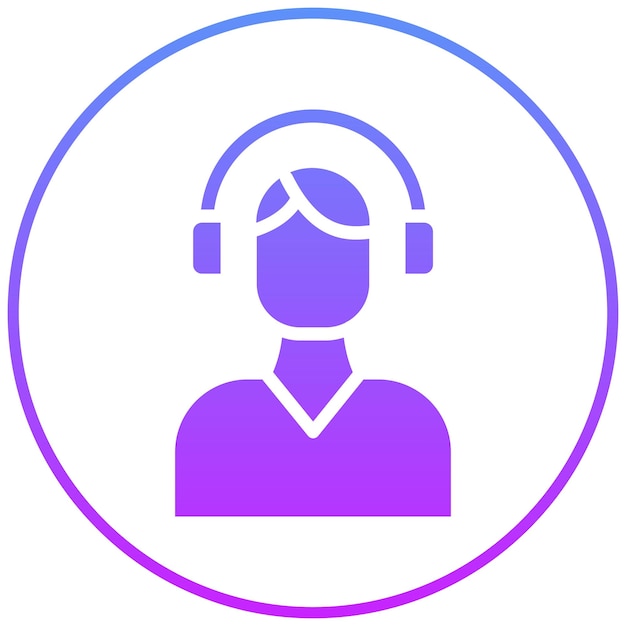 Ilustración del icono vectorial de apoyo del conjunto de iconos de liderazgo