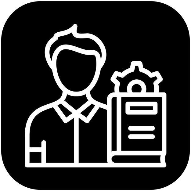 Ilustración del icono vectorial de aprendizaje del conjunto de iconos de capacitación empresarial