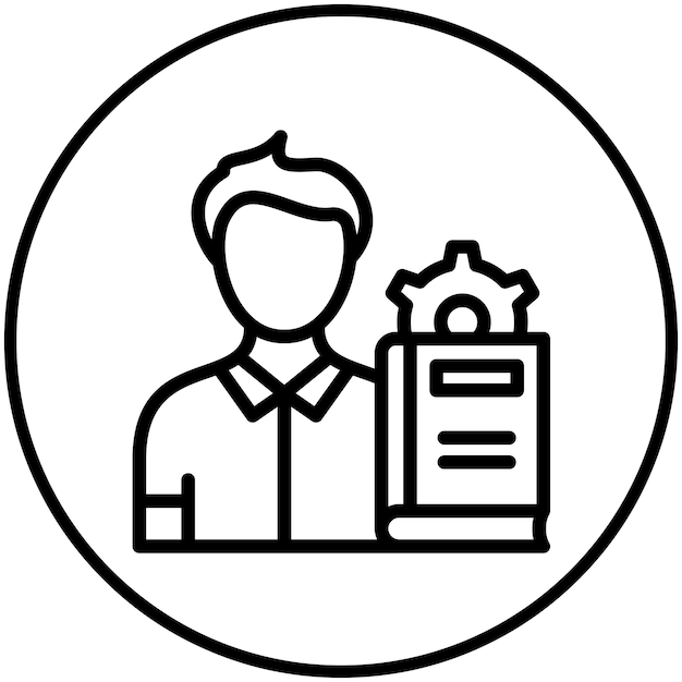 Ilustración del icono vectorial de aprendizaje del conjunto de iconos de capacitación empresarial