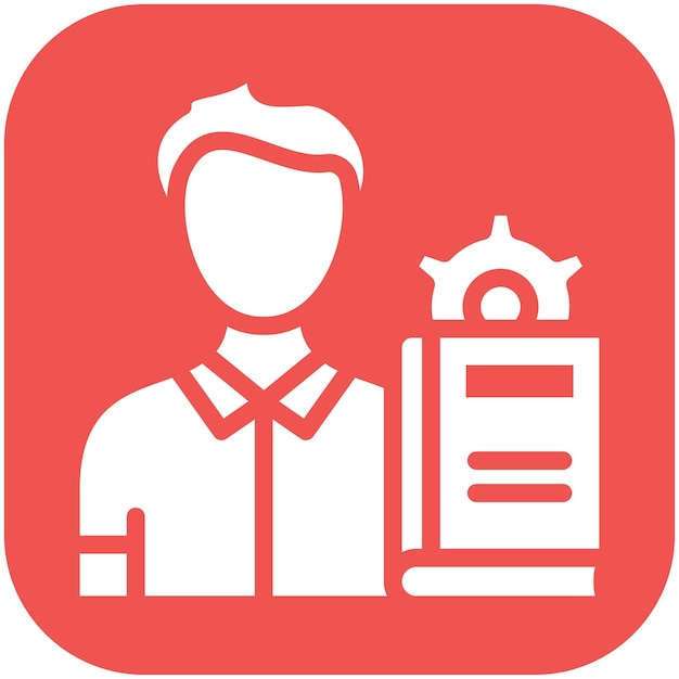 Ilustración del icono vectorial de aprendizaje del conjunto de iconos de capacitación empresarial