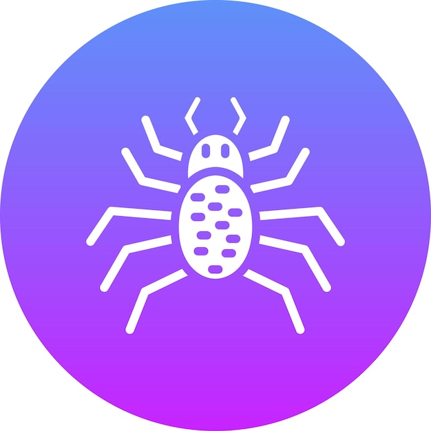 Ilustración del icono vectorial de araña del conjunto de iconos de Halloween