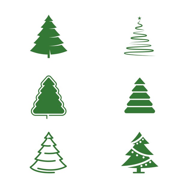 Ilustración del icono vectorial del árbol de cedro