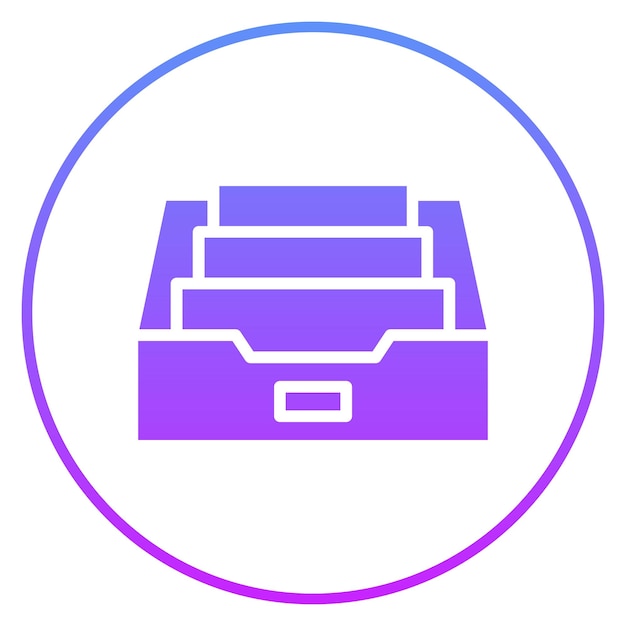 Ilustración del icono vectorial del archivo del conjunto de iconos de la biblioteca