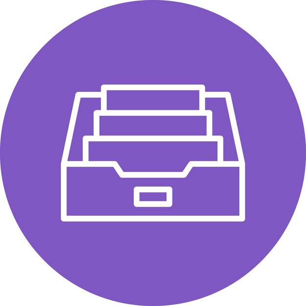 Ilustración del icono vectorial del archivo del conjunto de iconos de la biblioteca