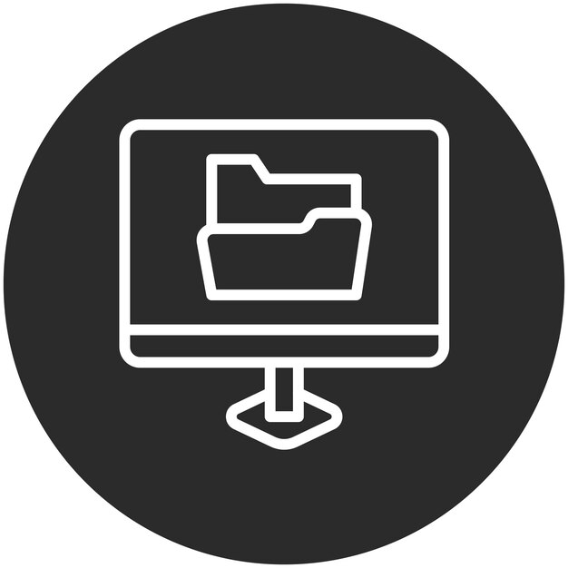 Ilustración de icono vectorial de archivo de un conjunto de iconos de marketing en línea