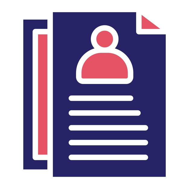 Ilustración del icono vectorial de los archivos comerciales del conjunto de iconos comerciales