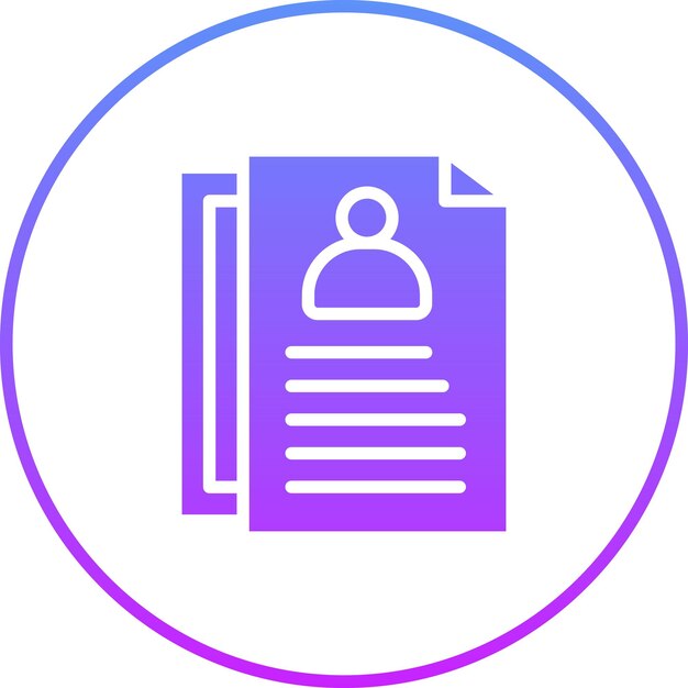 Ilustración del icono vectorial de los archivos comerciales del conjunto de iconos comerciales