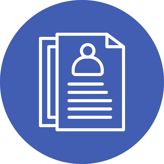 Ilustración del icono vectorial de los archivos comerciales del conjunto de iconos comerciales