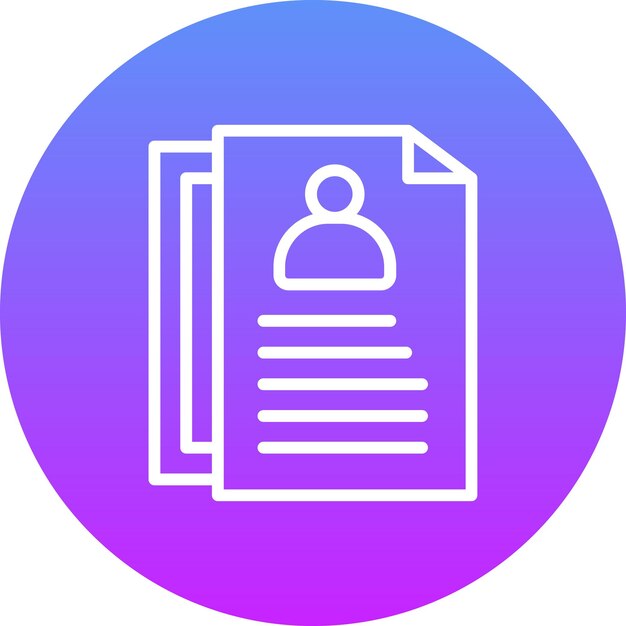 Ilustración del icono vectorial de los archivos comerciales del conjunto de iconos comerciales