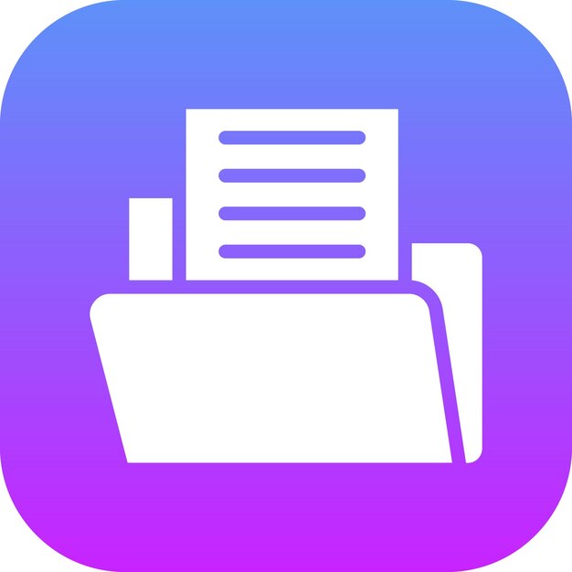Ilustración del icono vectorial de los archivos del conjunto de iconos de Back to School
