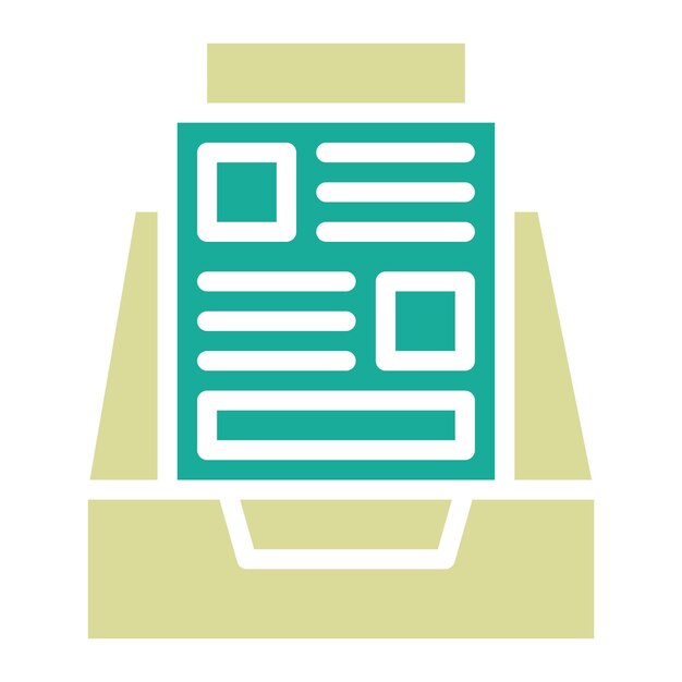Ilustración del icono vectorial de los archivos del conjunto de iconos de banca y finanzas