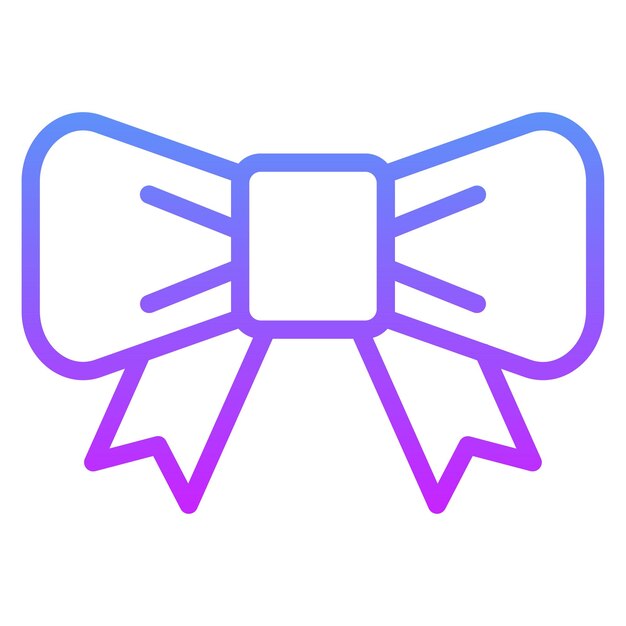 Ilustración del icono vectorial del arco del conjunto de iconos de bodas
