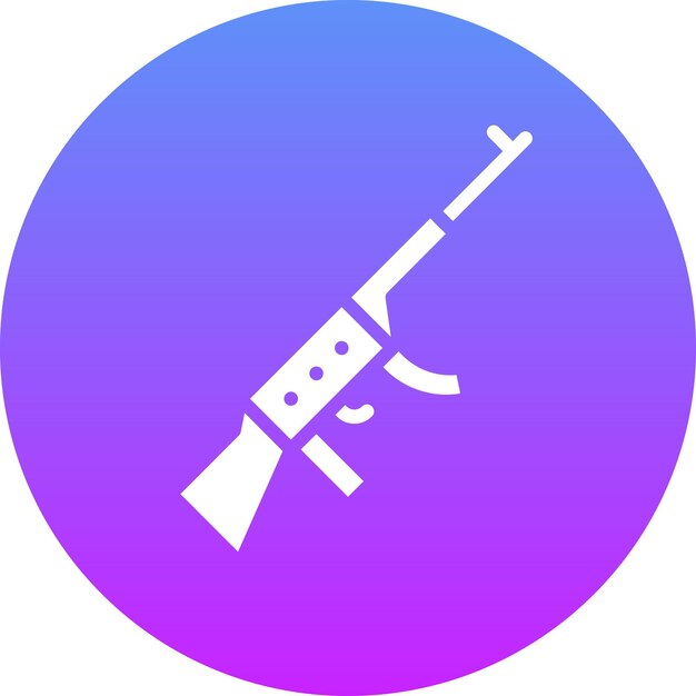 Ilustración del icono vectorial del arma del conjunto de iconos del cine