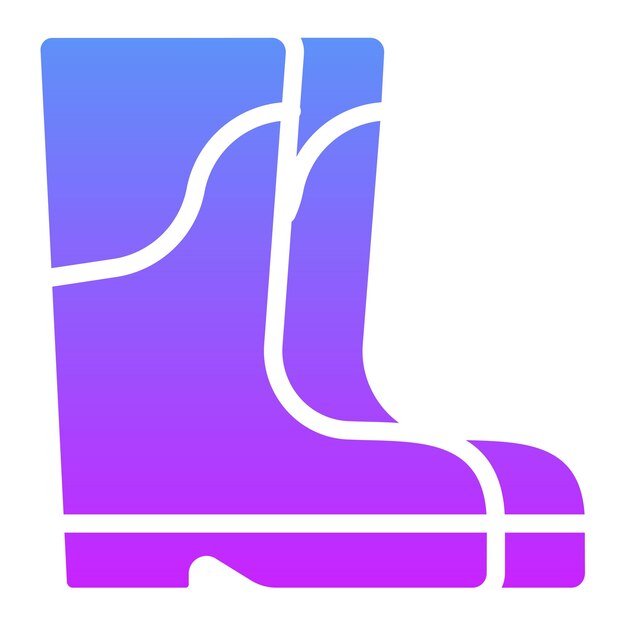 Ilustración del icono vectorial de arranque del conjunto de iconos de ropa