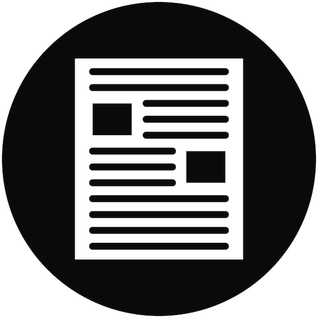 Ilustración del icono vectorial del artículo del conjunto de iconos de literatura
