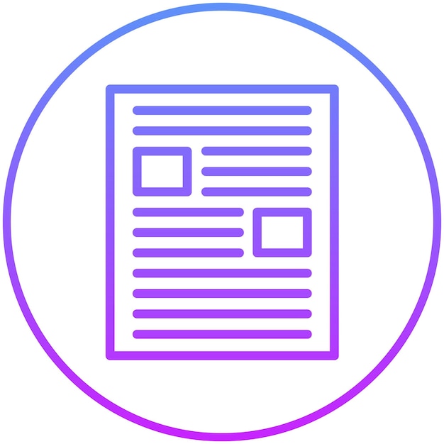 Ilustración del icono vectorial del artículo del conjunto de iconos de literatura
