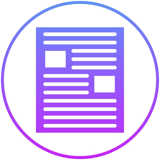 Ilustración del icono vectorial del artículo del conjunto de iconos de literatura