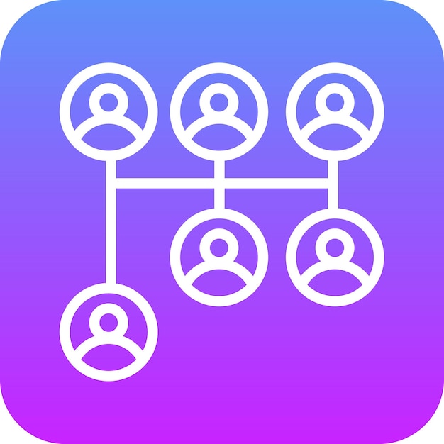 Ilustración del icono vectorial de la ascendencia del conjunto de iconos de la vida familiar