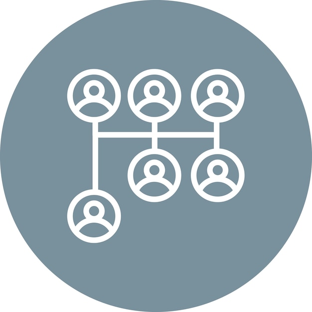 Ilustración del icono vectorial de la ascendencia del conjunto de iconos de la vida familiar