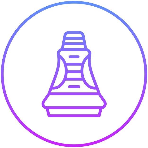 Ilustración del icono vectorial del asiento de coche de carreras del conjunto de iconos de carreras automáticas