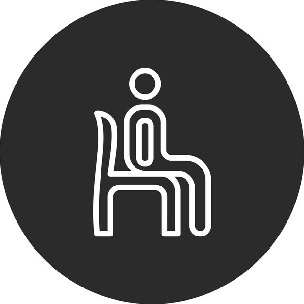 Ilustración del icono vectorial de asiento del conjunto de iconos de limpieza