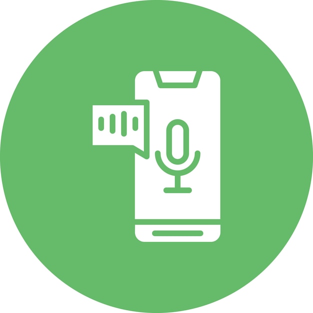 Ilustración del icono vectorial de asistente de voz del conjunto de iconos de Smart Home