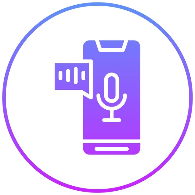 Ilustración del icono vectorial de asistente de voz del conjunto de iconos de Smart Home