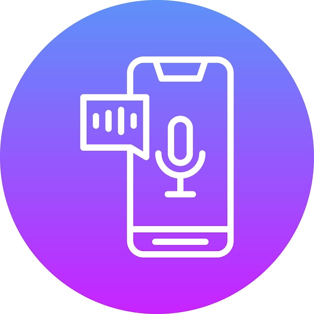 Ilustración del icono vectorial de asistente de voz del conjunto de iconos de Smart Home