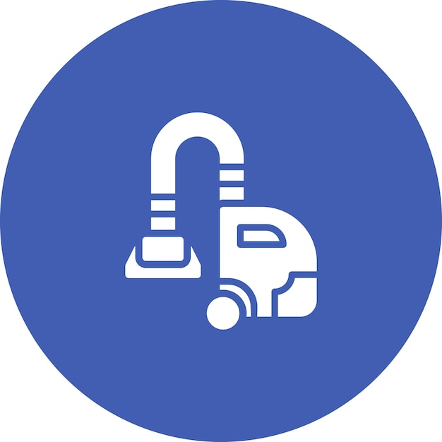 Ilustración del icono vectorial de la aspiradora del conjunto de iconos de artículos para el hogar