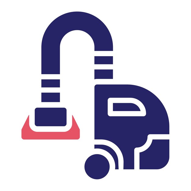 Ilustración del icono vectorial de la aspiradora del conjunto de iconos de artículos para el hogar
