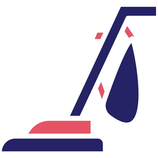 Ilustración del icono vectorial de la aspiradora del conjunto de iconos de dispositivos electrónicos