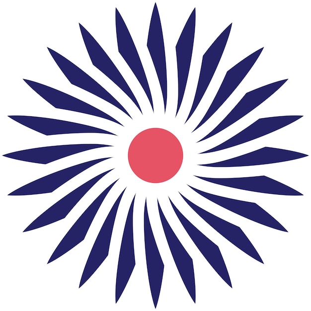 Ilustración del icono vectorial de Aster del conjunto de iconos de flores