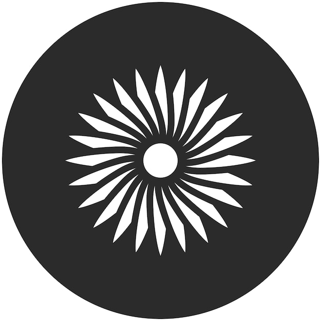 Ilustración del icono vectorial de Aster del conjunto de iconos de flores