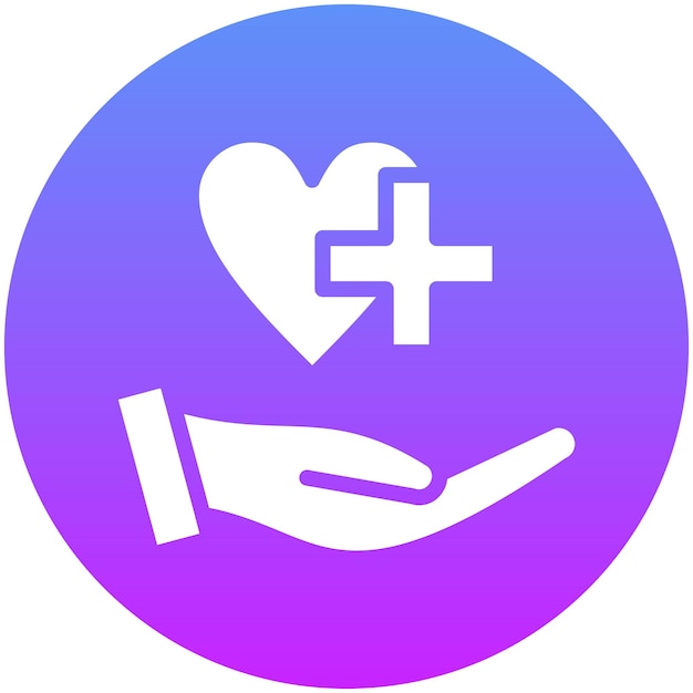 Ilustración del icono vectorial de atención médica del conjunto de iconos de Gig Economy