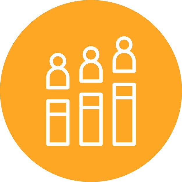 Ilustración del icono vectorial de Audience Insight del conjunto de iconos de marketing digital