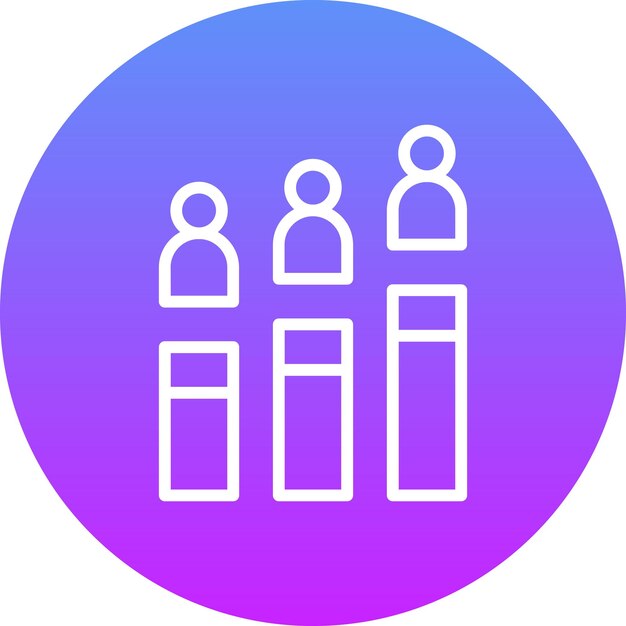 Ilustración del icono vectorial de Audience Insight del conjunto de iconos de marketing digital